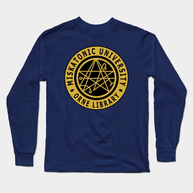 Miskatonic University Orne Library Long Sleeve T-Shirt by Lyvershop